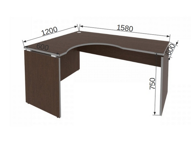 Офисная мебель STYLE Стол эргономичный левый Л.СА – 4 Л