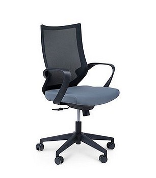 Кресло офисноеСПЭЙС LB/черный пластик
